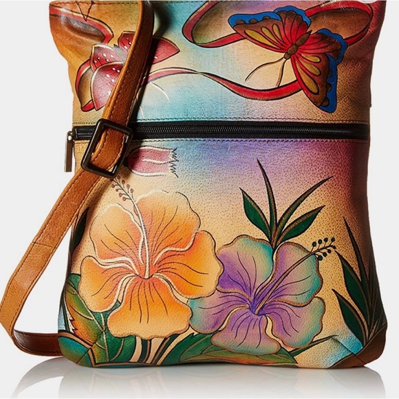 - Slim Cross Shoulder Bag Anna By Anuschka - Picture 2 of 6